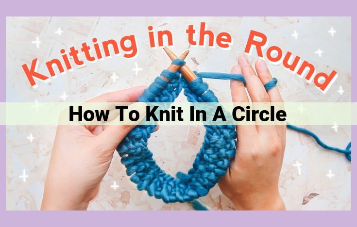 how to knit in a circle