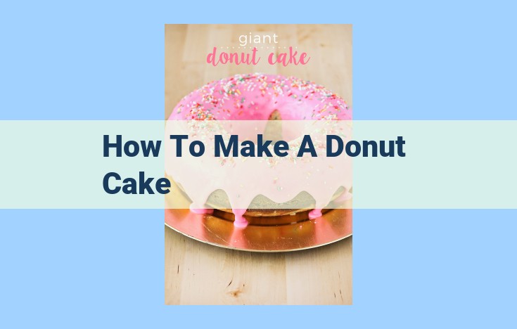 how to make a donut cake