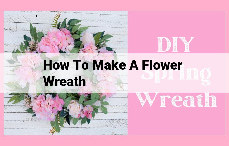 how to make a flower wreath