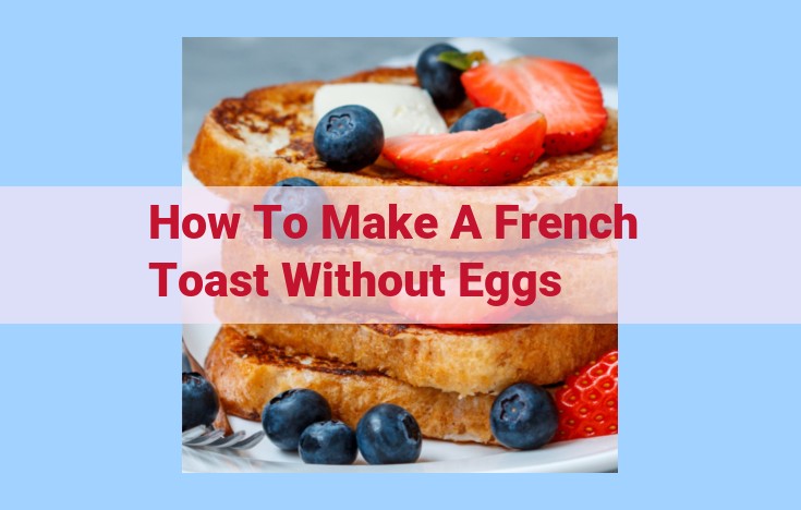 how to make a french toast without eggs