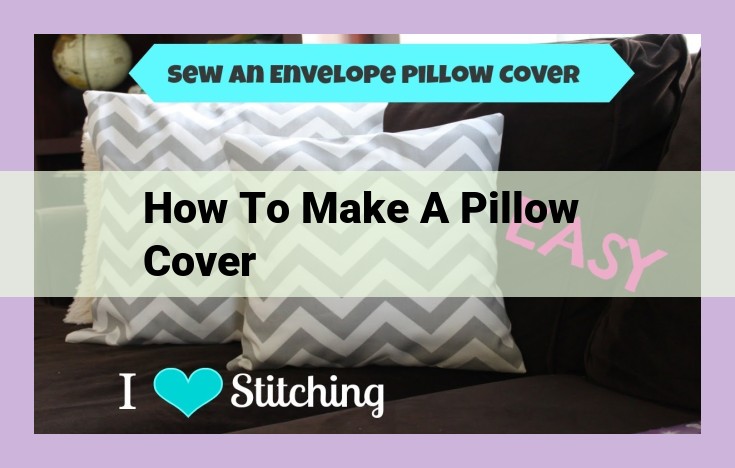 how to make a pillow cover