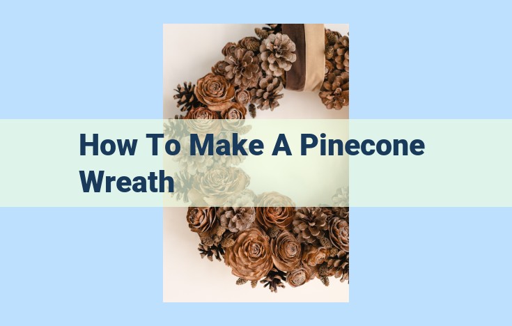 how to make a pinecone wreath