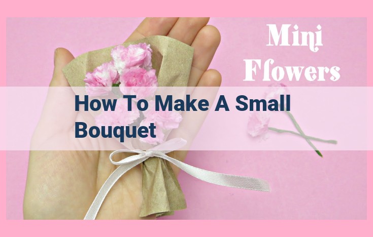 how to make a small bouquet