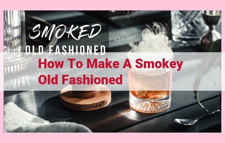 how to make a smokey old fashioned