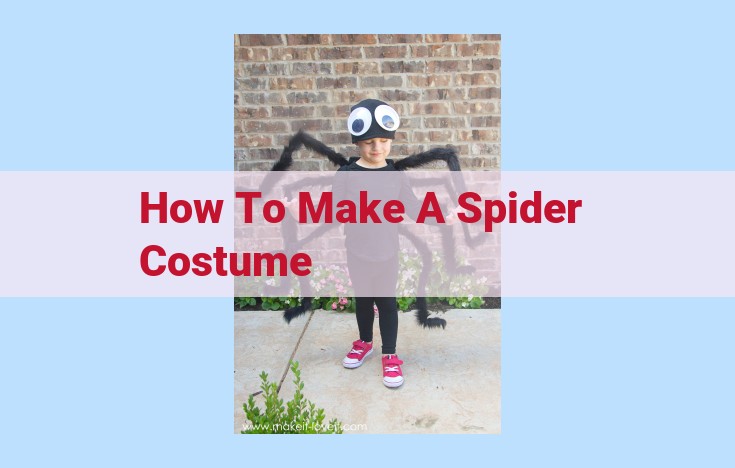 how to make a spider costume