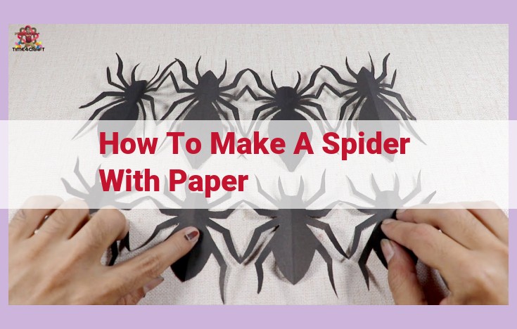 how to make a spider with paper