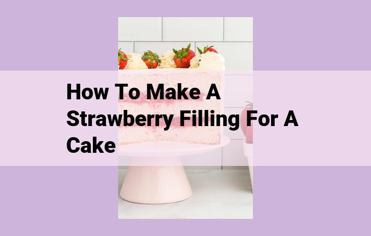 how to make a strawberry filling for a cake