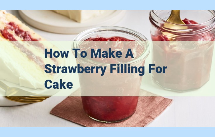 how to make a strawberry filling for cake