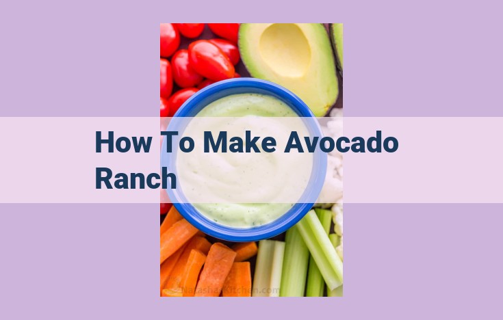 how to make avocado ranch