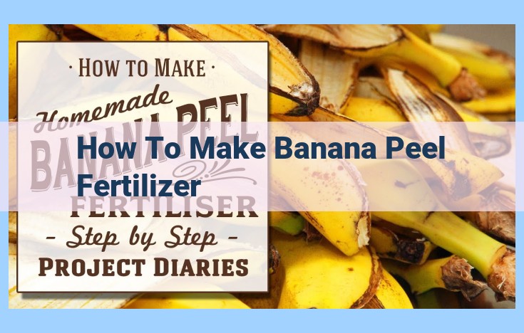 how to make banana peel fertilizer