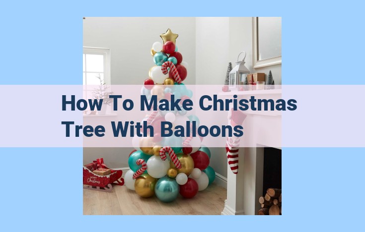 how to make christmas tree with balloons