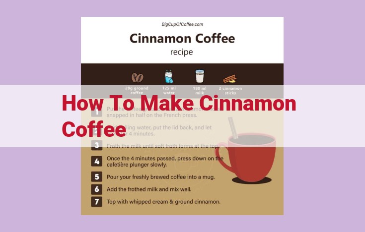 how to make cinnamon coffee