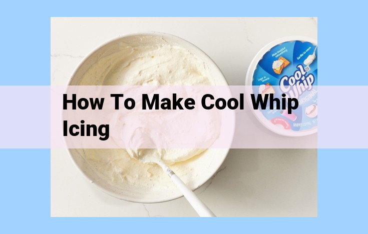 how to make cool whip icing