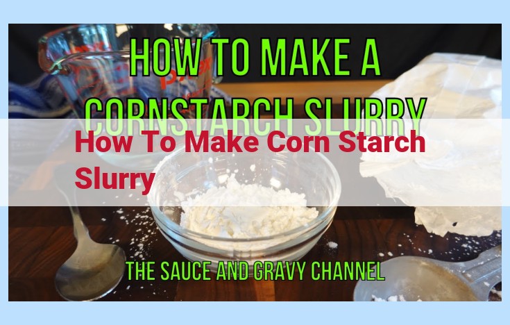 how to make corn starch slurry