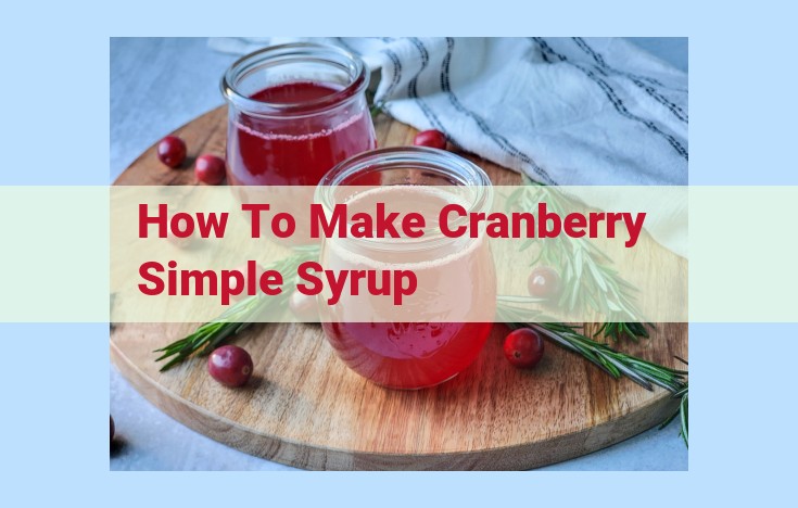 how to make cranberry simple syrup