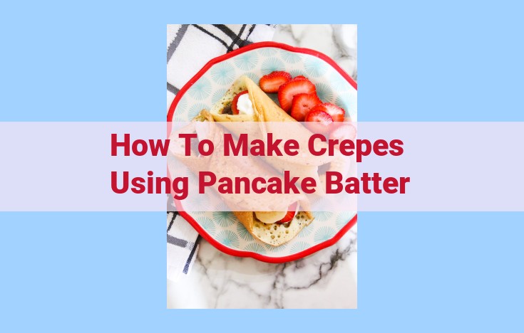 how to make crepes using pancake batter