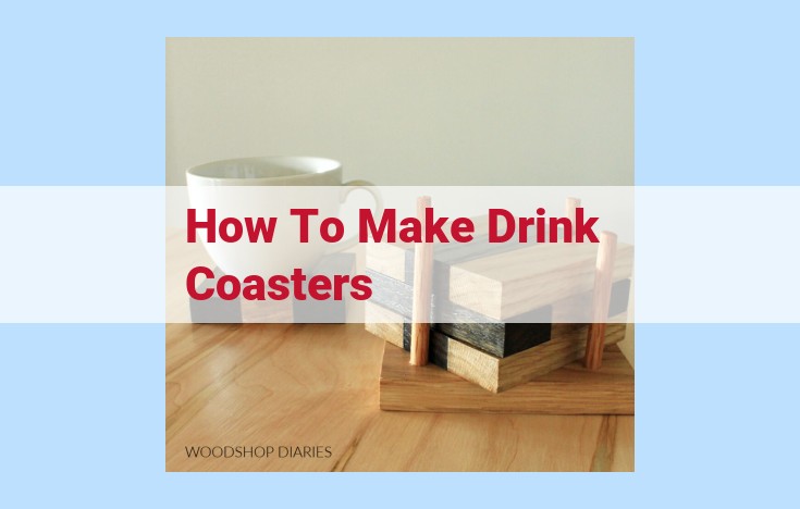 how to make drink coasters