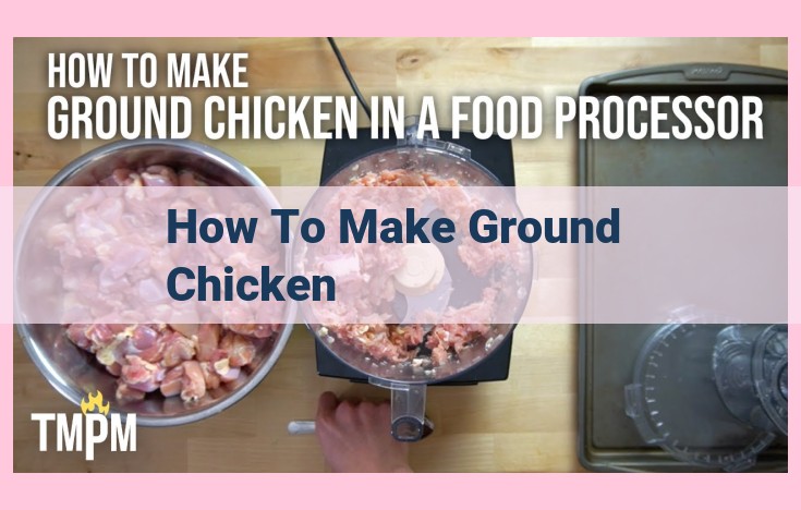 how to make ground chicken