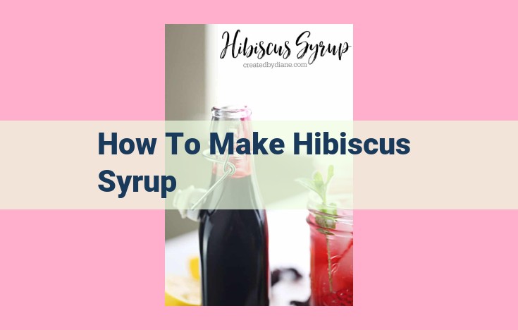 how to make hibiscus syrup