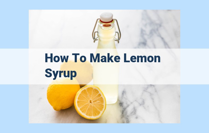 how to make lemon syrup