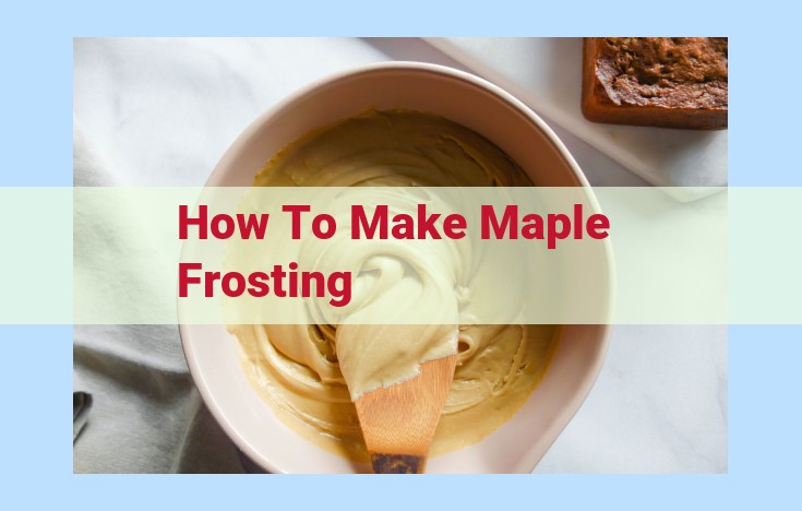 how to make maple frosting