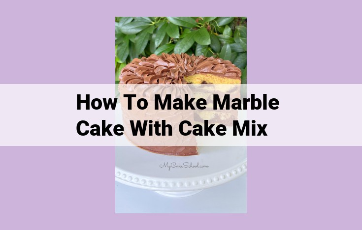 how to make marble cake with cake mix