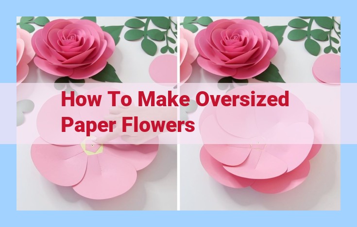 how to make oversized paper flowers