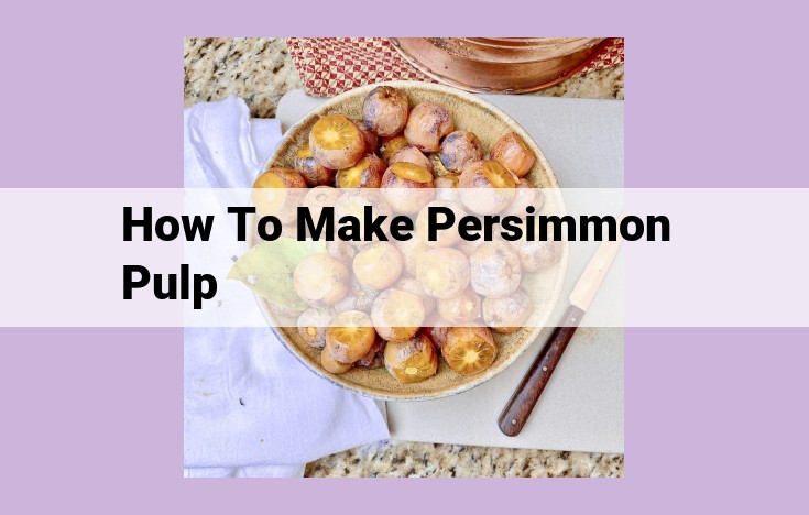 how to make persimmon pulp