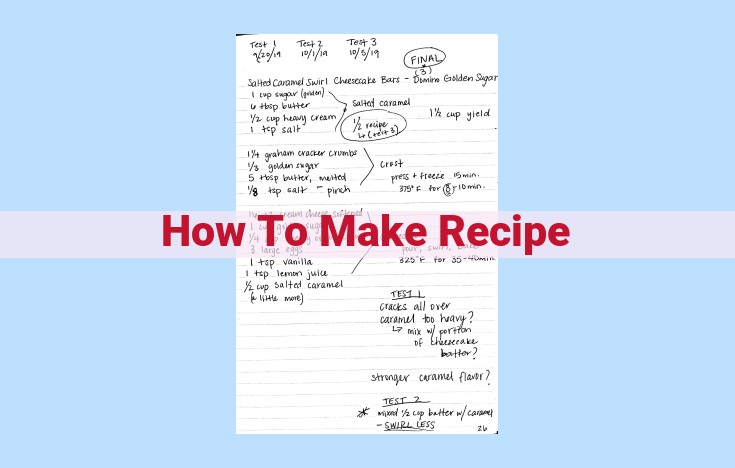 how to make recipe