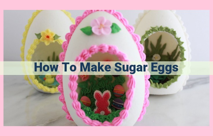 how to make sugar eggs