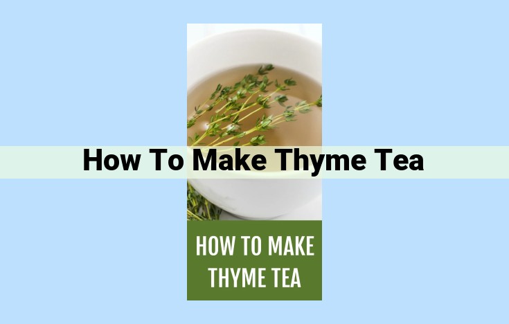 how to make thyme tea