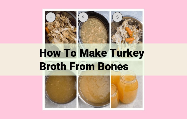 how to make turkey broth from bones