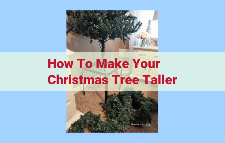 how to make your christmas tree taller