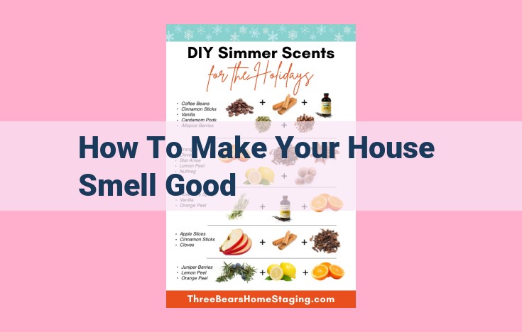 how to make your house smell good