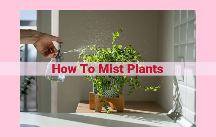 how to mist plants