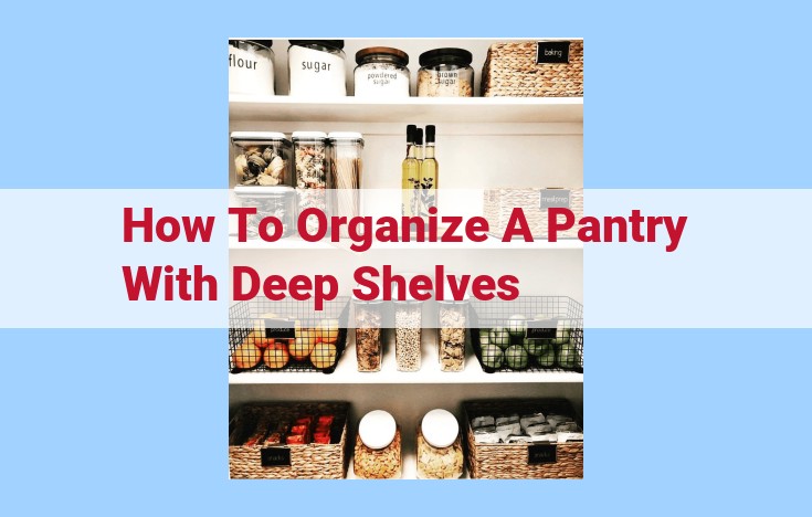 how to organize a pantry with deep shelves