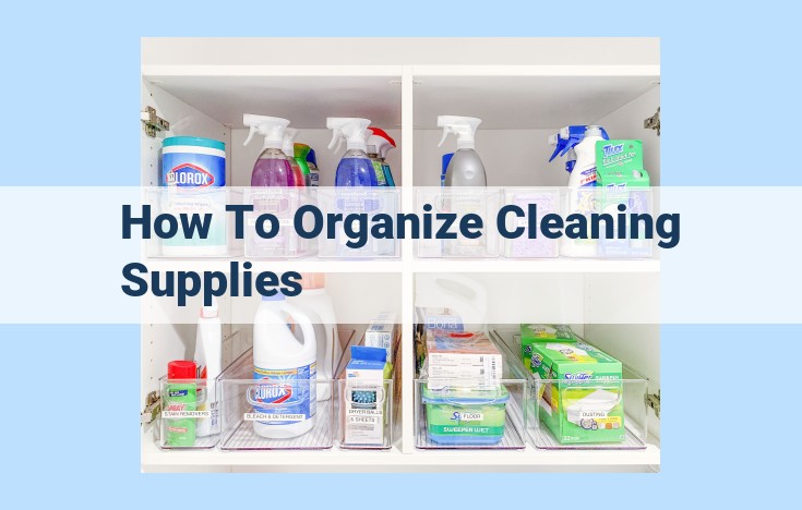 how to organize cleaning supplies