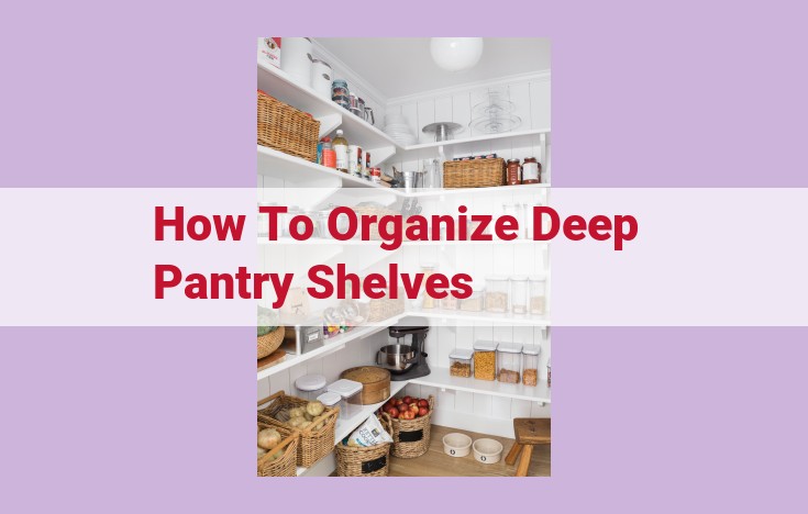 how to organize deep pantry shelves