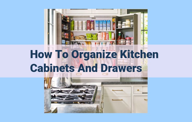 how to organize kitchen cabinets and drawers