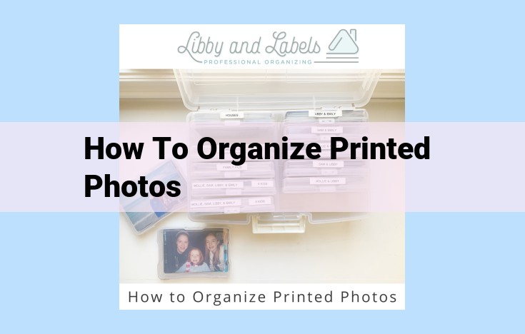 how to organize printed photos