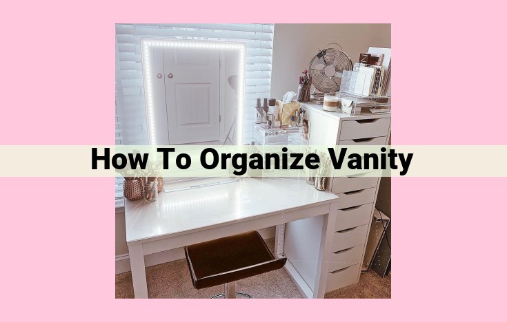 how to organize vanity