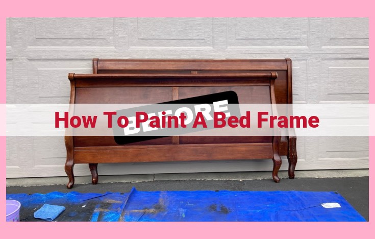 how to paint a bed frame