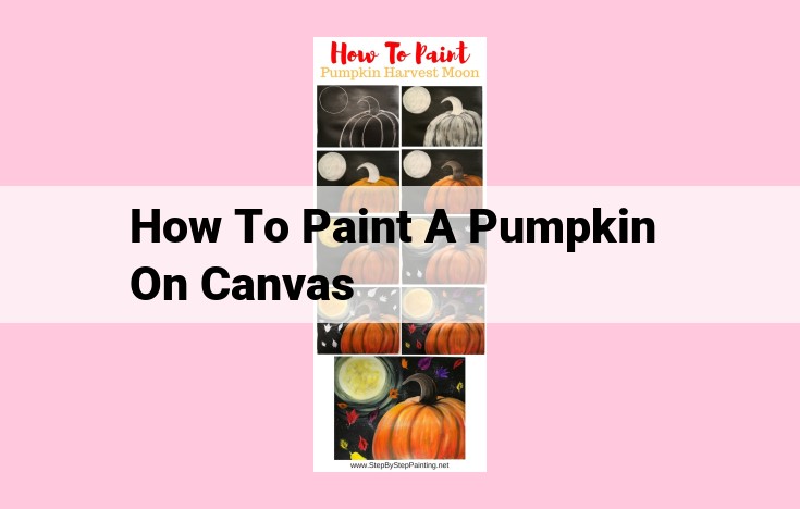 how to paint a pumpkin on canvas