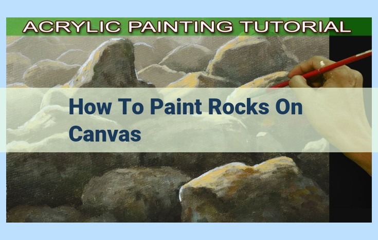 how to paint rocks on canvas