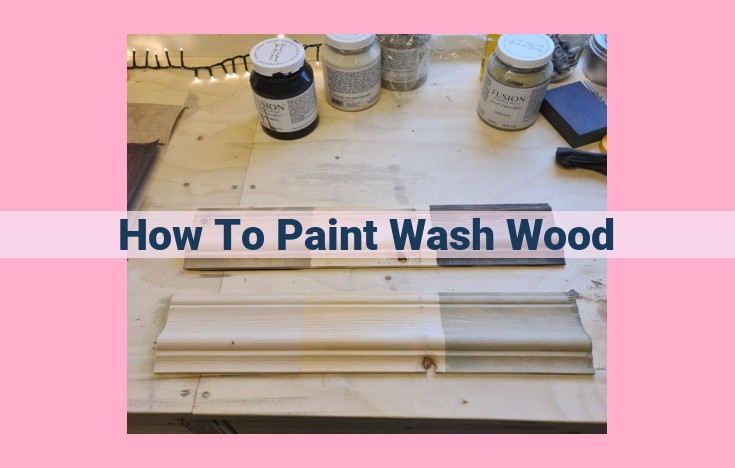 how to paint wash wood