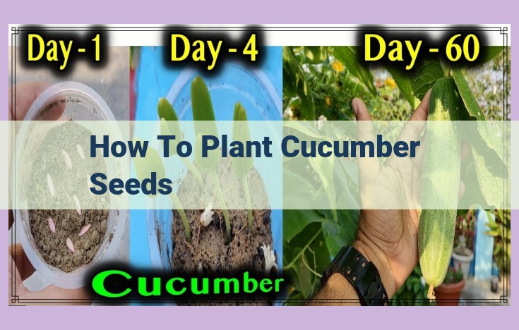 how to plant cucumber seeds