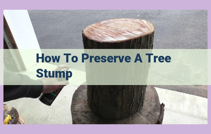 how to preserve a tree stump