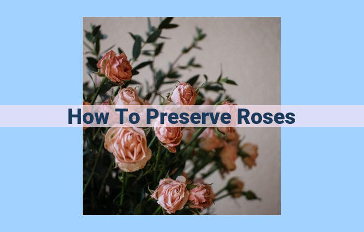 how to preserve roses