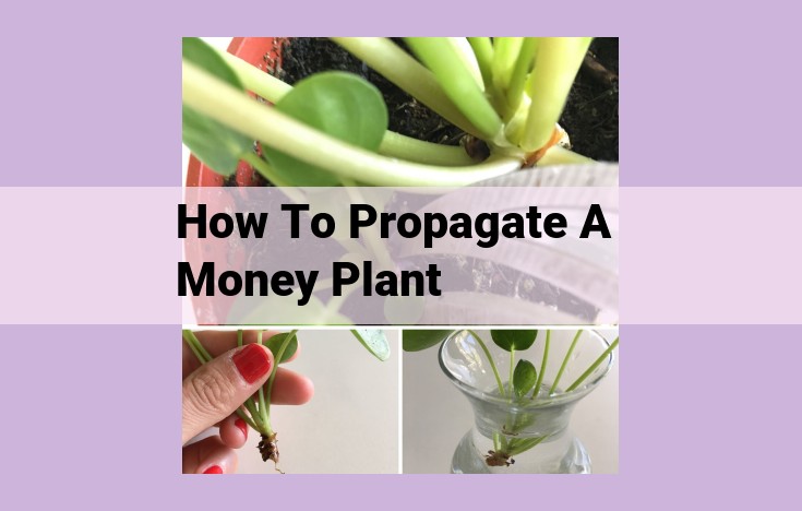 how to propagate a money plant