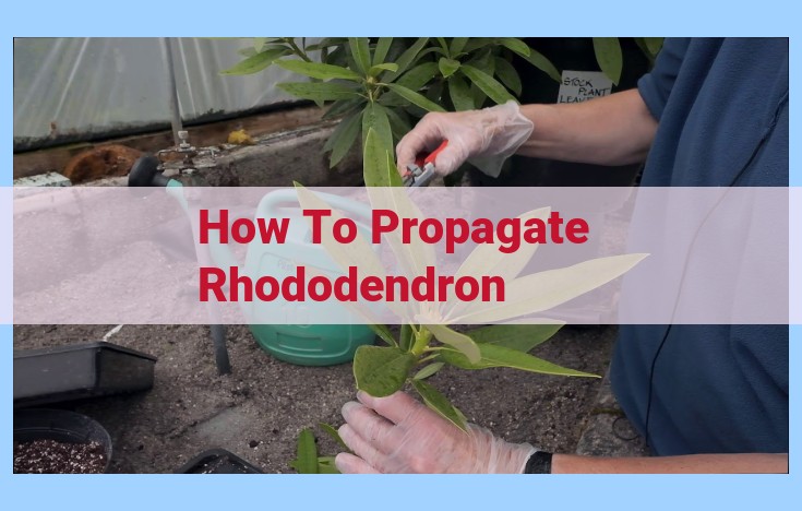 how to propagate rhododendron